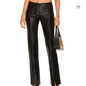NEW REVOLVE MIAOU LEATHER PANTS SIZE XS $395